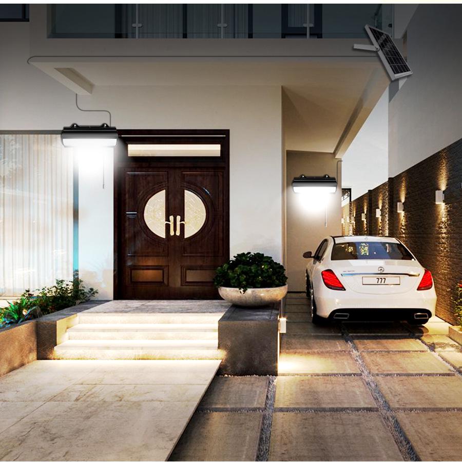 Luz de Pared Inductiva con Energía Solar con Control Remoto para Uso Interior/Exterior