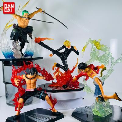 Yeni Tek Parça Anime Figürü Yangın Yumruk Luffy Ace Sanji Savaş Modeli Bebekler PVC sabo Aksiyon Heykelcik Zoro Hayalet Üç Bıçak Oyuncaklar