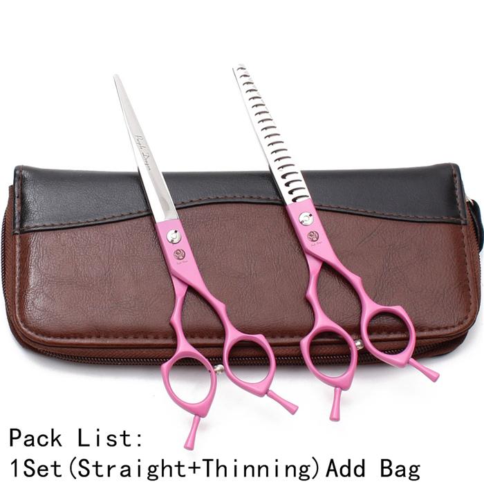 Professionelle Friseurschere – Rosa Zebra-Design, Effilierschere, Japanische Qualität – Für Friseure & Haarschnitt