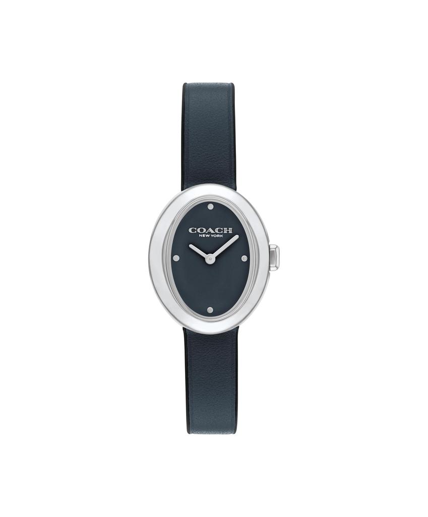 Coach Sammy Black Black Leather 14504424 Women's Watch, Dial, Strap, (Officially Imported)