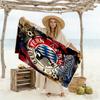 Bayern Munich Soccer Art Customize Text Beach Towel Soft Durable Quick-Dry Ideal for Travel Outdoor Swim Pool Yoga Surf Camping Hiking Gym Gift Holida