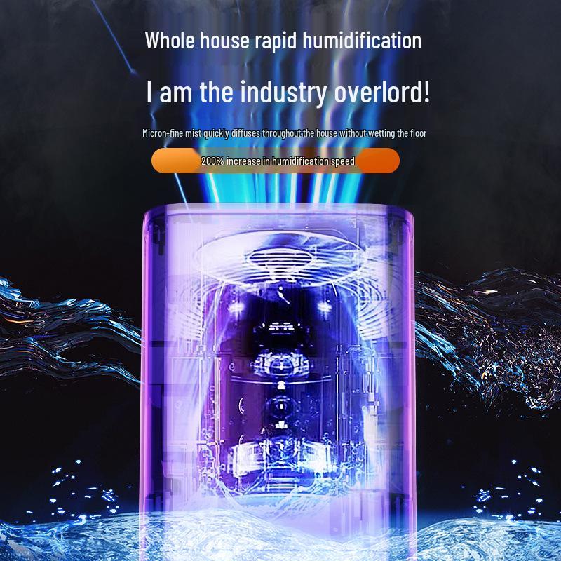 Quiet Floor-standing Humidifier for Home, Bedroom, and Nursery with Sterilizing and Air Purification