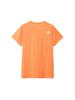 The North Face Short Sleeve Cut and Sew Short Sleeve GTD Melange S T-Shirt, Crew, Women's, Papaya,