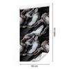 Ink wallpaper black, graphite, gray and brown 50x1000