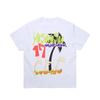 New Sale Korean 2026 Springsummer Yes Tropical Beach Resort Print Shortsleeved Tshirt