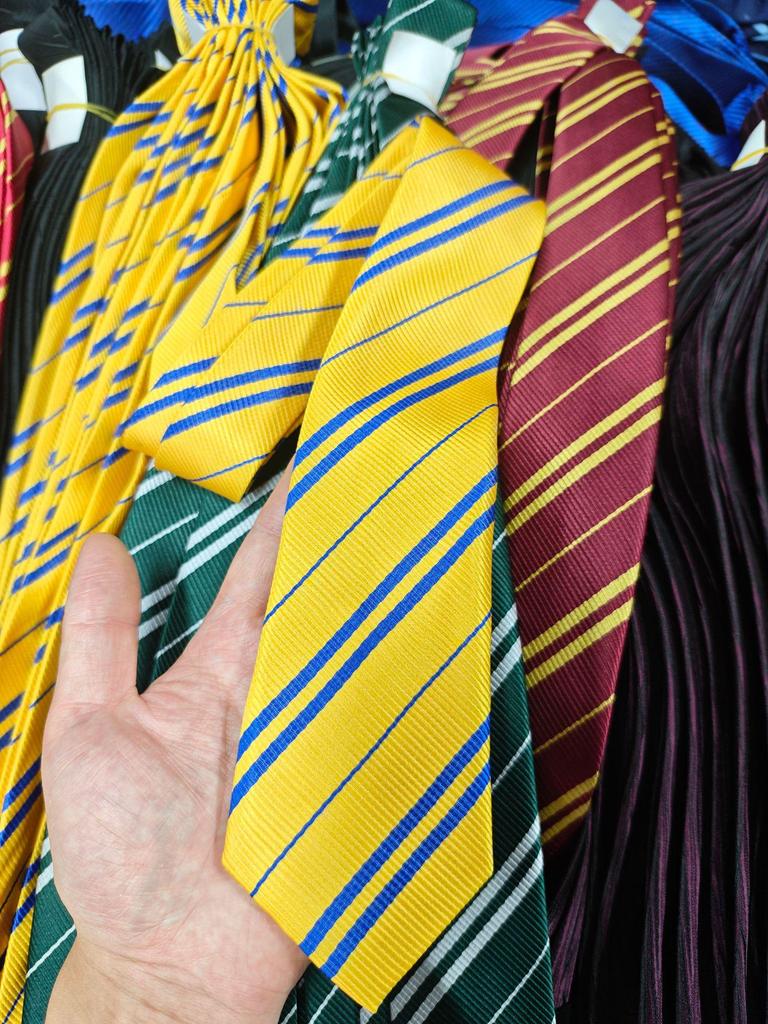 Unisex Japanese Academic Style Striped Tie In Coffee Khaki Brown for Students