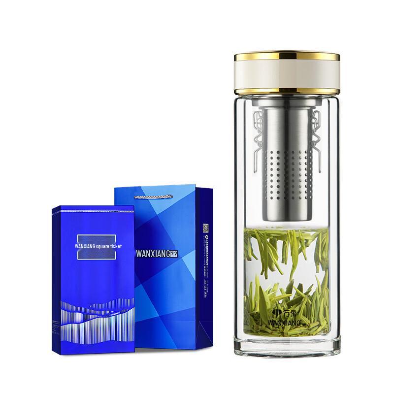 V53GL Double-Wall Glass Tea Tumbler with Infuser