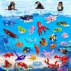 Non-Toxic 846Pcs Marine Small Animals Building Block Toys Marine Animals Model Puzzle Bricks Toy Sets For Kid Desktop Ornament Gifts
