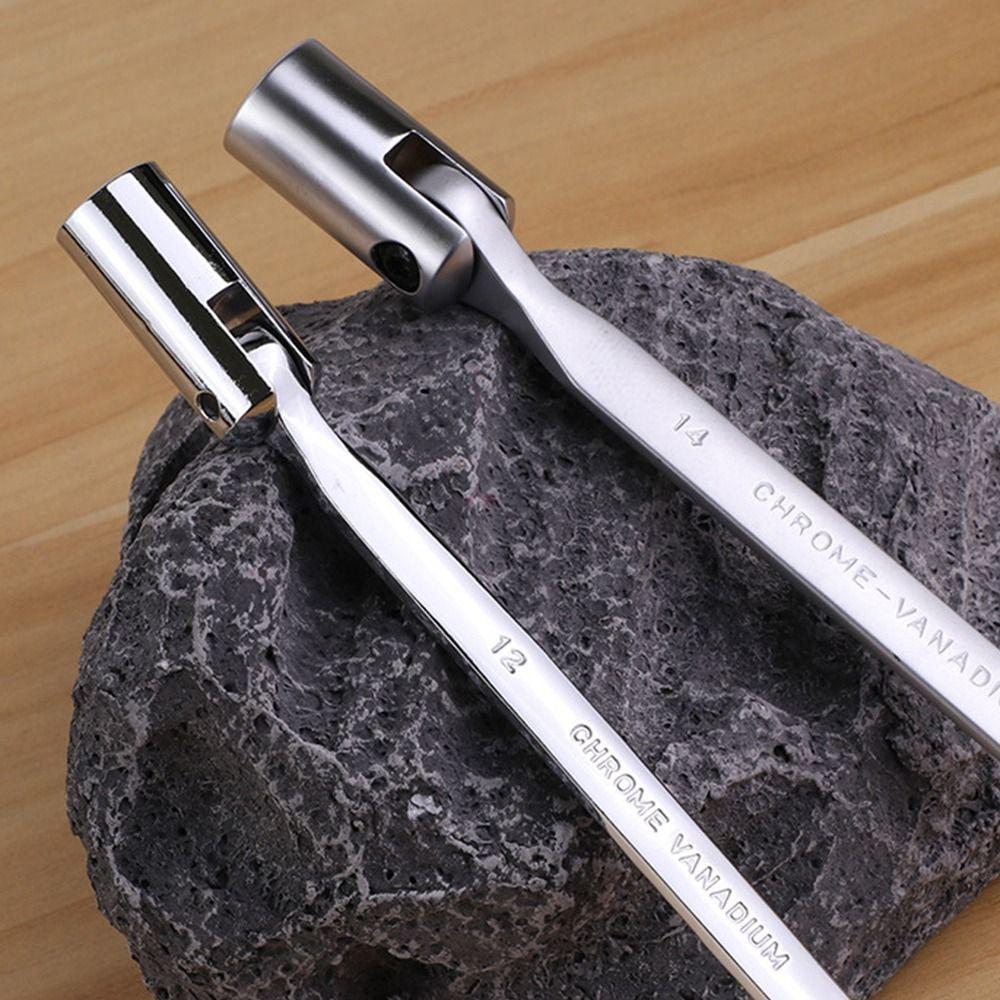 12-point Dual Head Spanner Adjustable Flexible Socket Wrench Swivel Head Socket Wrench  Household