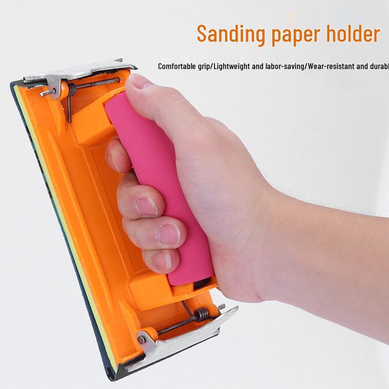 Multifunctional Sandpaper Holder for Wall, Furniture, and Putty Sanding