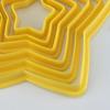 1 Set Tagliabiscotti Forma di Fiore Fai da Te Plastica Pentagramma Cuori Stampini per Cottura Stencil per Bambini