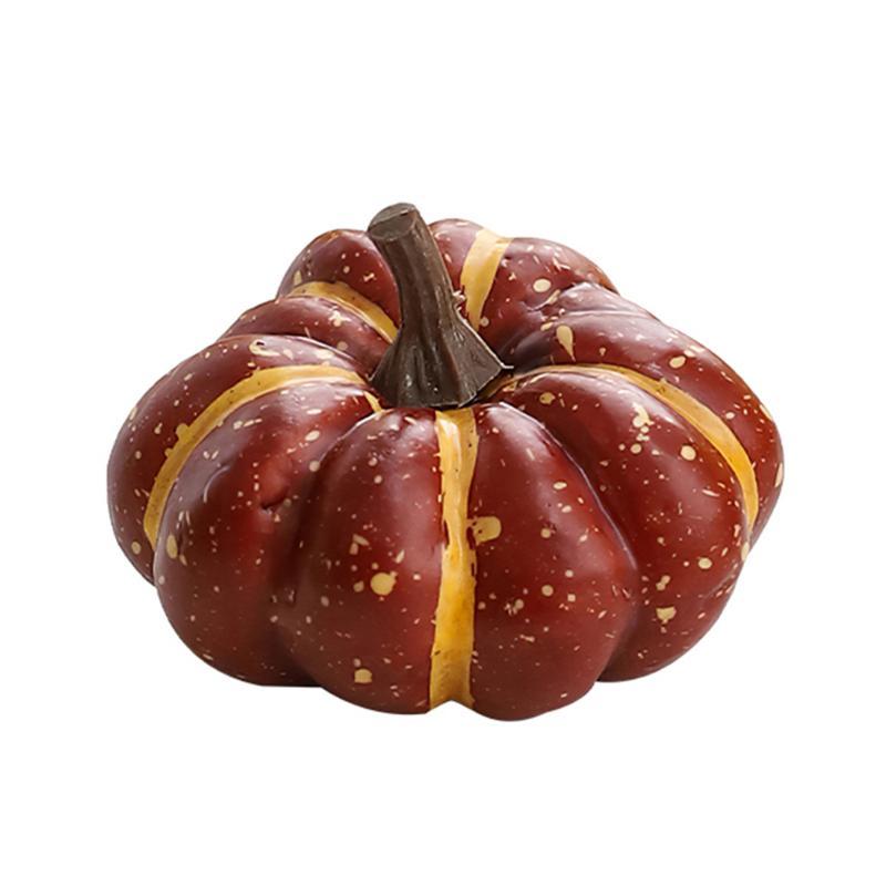 Realistic Halloween Pumpkin Ornaments Durable Festive Decorations Cute Photo Props for Yard Patio Party Display