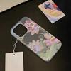 Flowers Phone Case For iPhone 16 Pro Case iPhone 15 13 11 12 14 Pro Max 13 Mini 16 Plus Translucent Slim Silky Skin Back Cover
