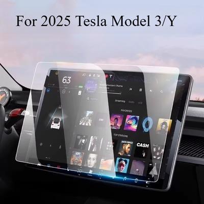 HD Tempered Glass Screen Protector For 2025 Tesla Model 3/Y Performance, Navigation & Center Control Interior Accessory