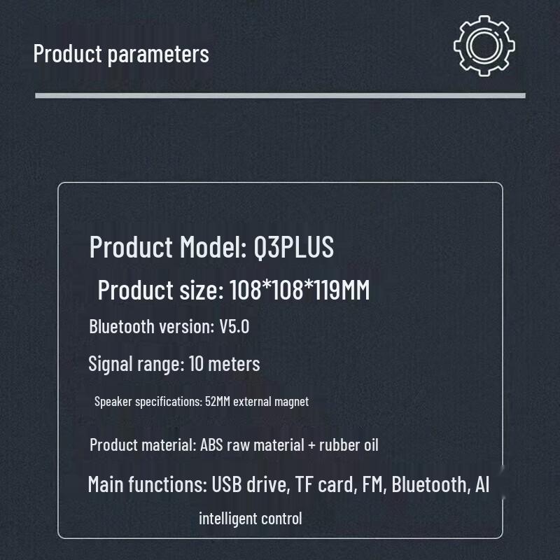 Bach Johann Q3PLUS HIFI Wireless Bluetooth Speaker