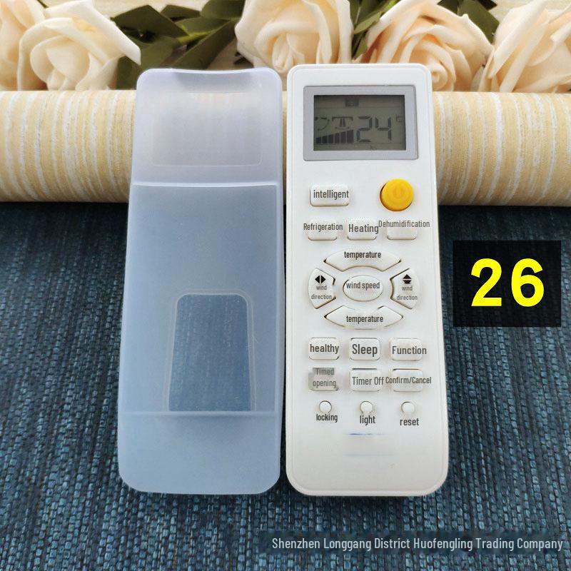 Funda protectora de silicona transparente para control remoto, antipolvo y anticaídas, para aire acondicionado, TV y decodificador