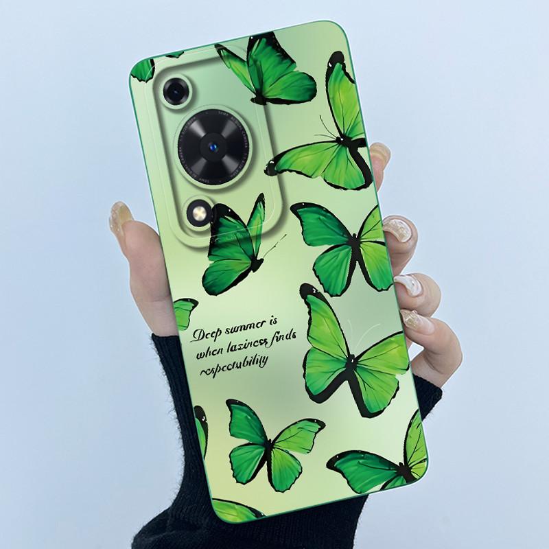 For Huawei Nova Y72 Phone Case Fashion Simplicity Flower Matte Silicone Shell For Huawei Nova Y72S Y63 Y 72 Back Cover Housing