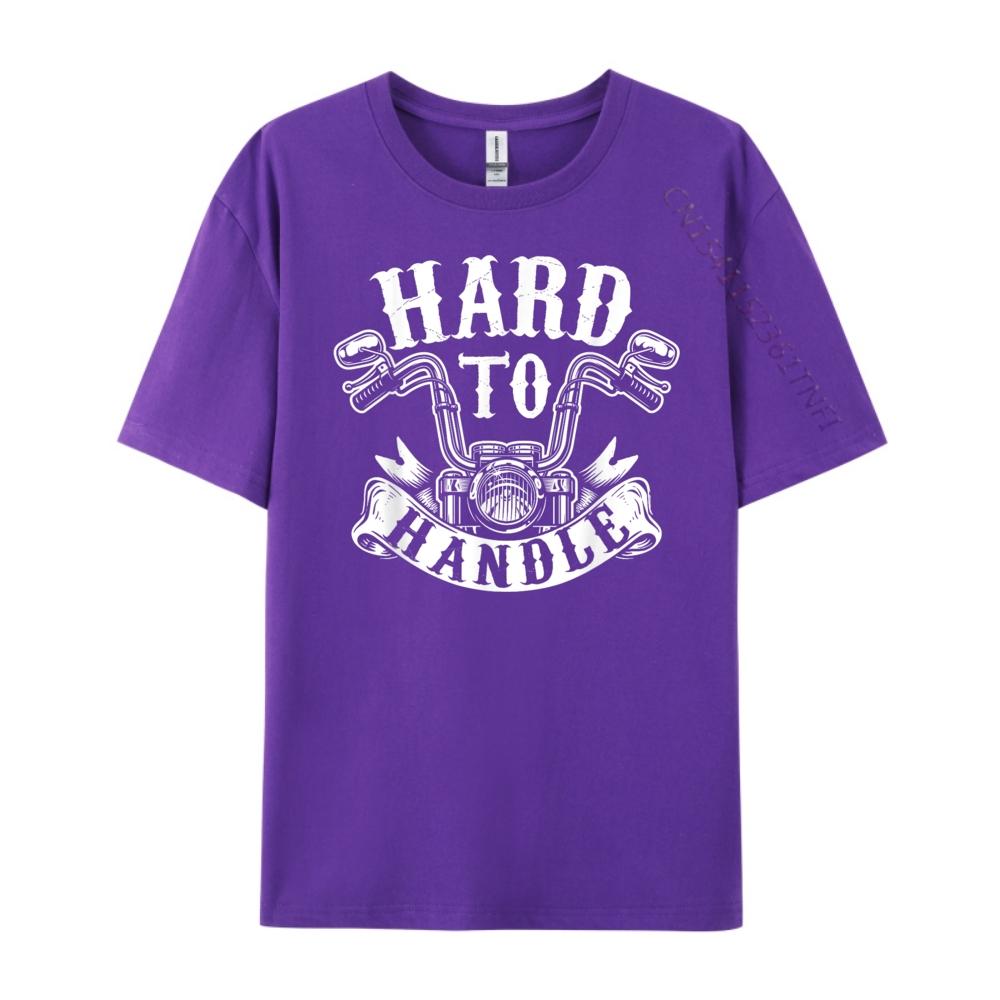 Hard To Handle Biker Motorcycling Lover Motorcycle Graphic T Shirts Cotton T Shirt Men 4TH of July Tops