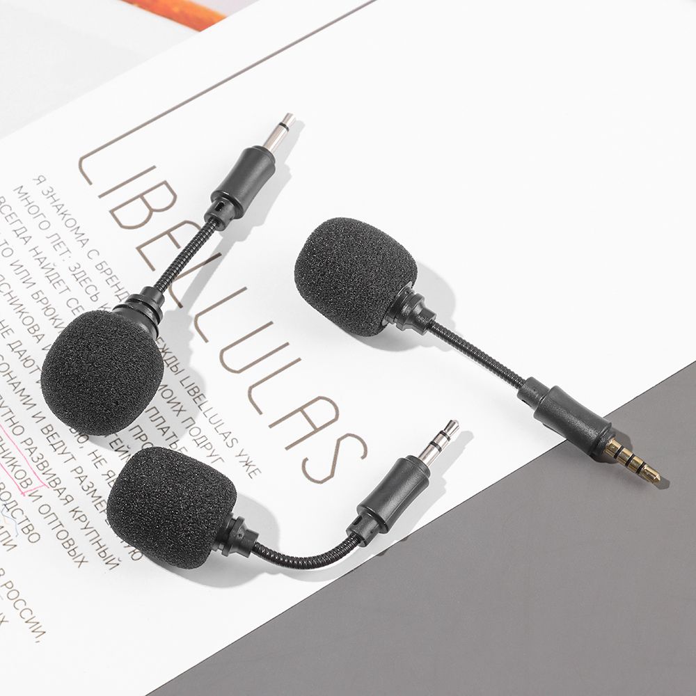 Smartphone Mobile Phone Studio Interview Microphone Recording Stereo Mic Mini Jack Microphone