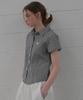 Nounbeleo Gingham Check Half Shirt [Knss07Sh02]_Black