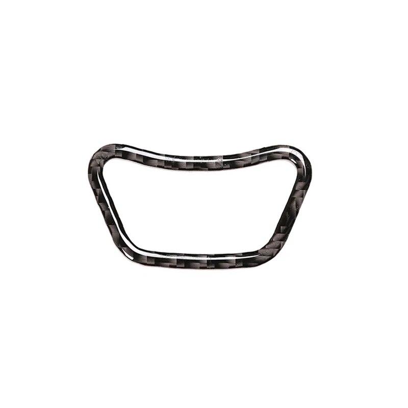 Carbon Fiber Car Center Control MENU Button Frame Decorative Sticker For BMW 5 Series E60 520 525li 2005-10 Interior Accessories