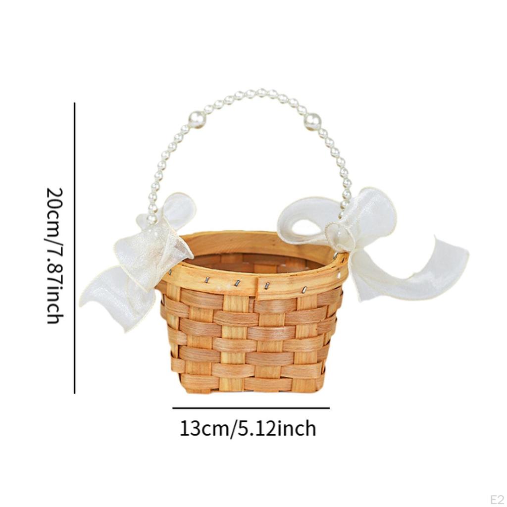 Wedding Basket DIY Easter Mini for Sweets, Gifts Floral Arrangements