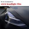 For Tesla Model 3 Y 2017- TPU Modified Black color-changing film Blackened Headlight Taillight Foglight Protective Film