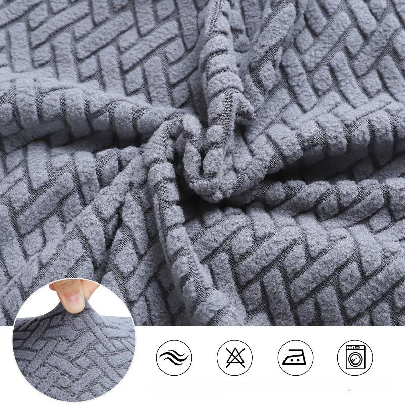 Elastic Jacquard Chair Cover Solid Color Home Living Room Decoration Backrest Chair Cover Protective Seat