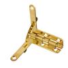 20pcs 90 degrees  Angle Support Spring Hinge for Small Jewelry Wine Case Watch Box Wooden Lid (Gold)