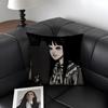 TTomie JunjiitoesS Comic Cushion Cover Natural Linen Organic Fabric DoubleSided Printing Sofa Home Decor Gift Pillow Case