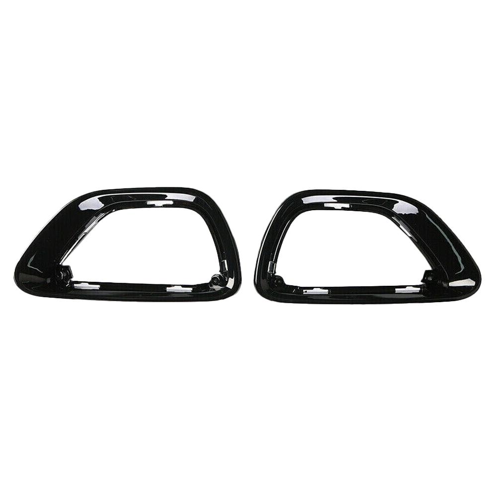 1Pair Fog Light Fog Lamp Cover Frame Trim Bezel Black For Jeep Grand Cherokee 2014 2015 2016 2017 68143078AB 68143079AB