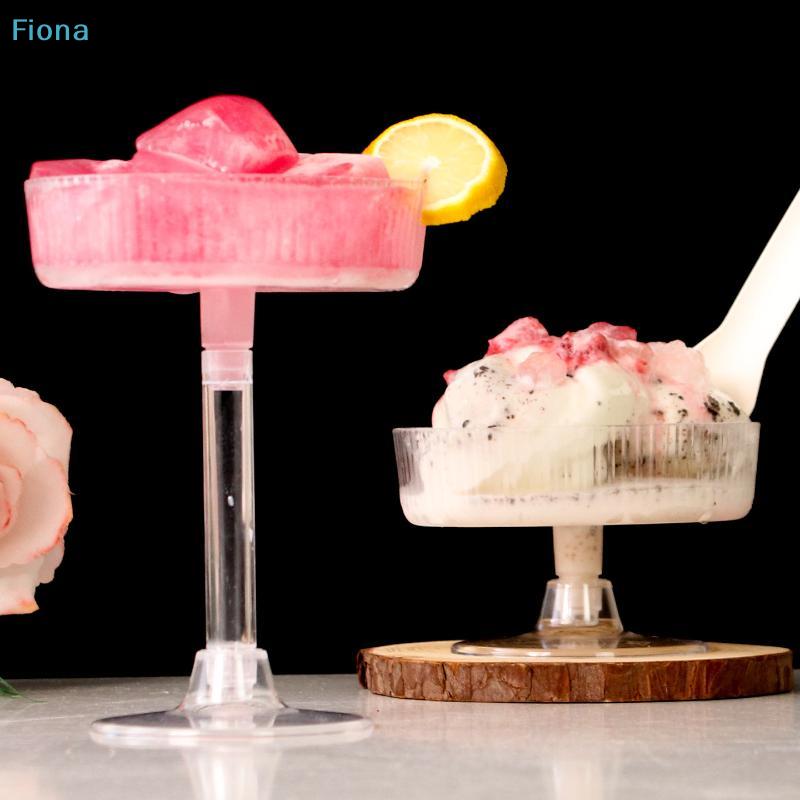Transparent Tall Cocktail,Wine,And Champagne Glass,Disposable Ice Cream Mousse Pudding Dessert Cup