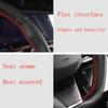 Chery Tiggo 8 Pro DIY Soft Fiber Leather Steering Wheel Covers Car Steering-Wheel With Needles And Thread Interior