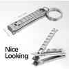 Nail Clippers for Men Fingernail and Thick Toenails, Portable Ultra Sharp Keychain Nail Clipper, Folding Slim Design for Travel, Home, Working,