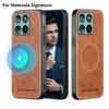 Husă Telefon PU cu Model Piele de Vacă Magnetică pentru Motorola Signature Edge 70 60 Pro Fusion Plus G86 G06 Power G56 Încărcător Husă Piele