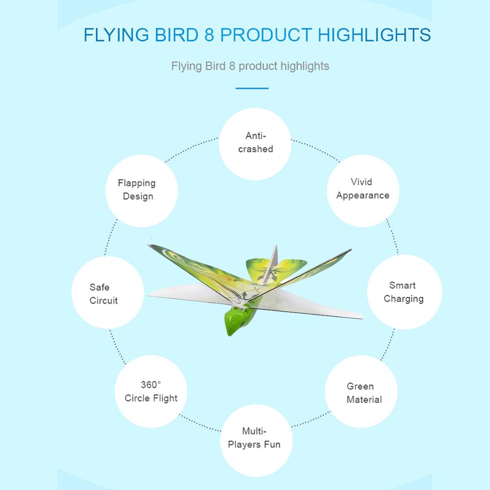 Elektronische Drohne Fliegende Vögel Fernbedienung Elektronischer Vogel Leichtgewicht Langlebig Simulation