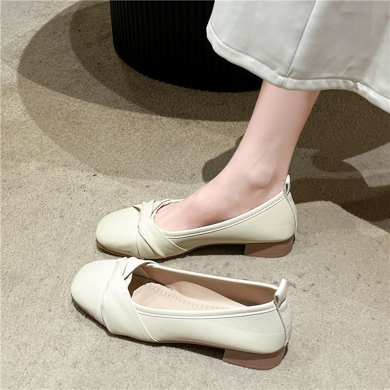 French with skirt single shoes gentle grandma shoes fashion fairy Mary Jane shoes girl 2025 summer and autumn