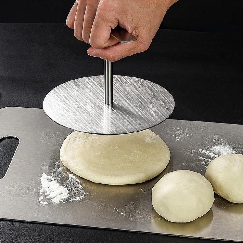 Stainless Steel Burger Press Non Stick Meat Steak Press Kitchen Tool Grill Press Flat Bottom Meat Press For Kitchen Grilling