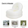 Portable Inflatable Cream Style Sofa - Automatic PVC Single Backrest for Outdoor Leisure