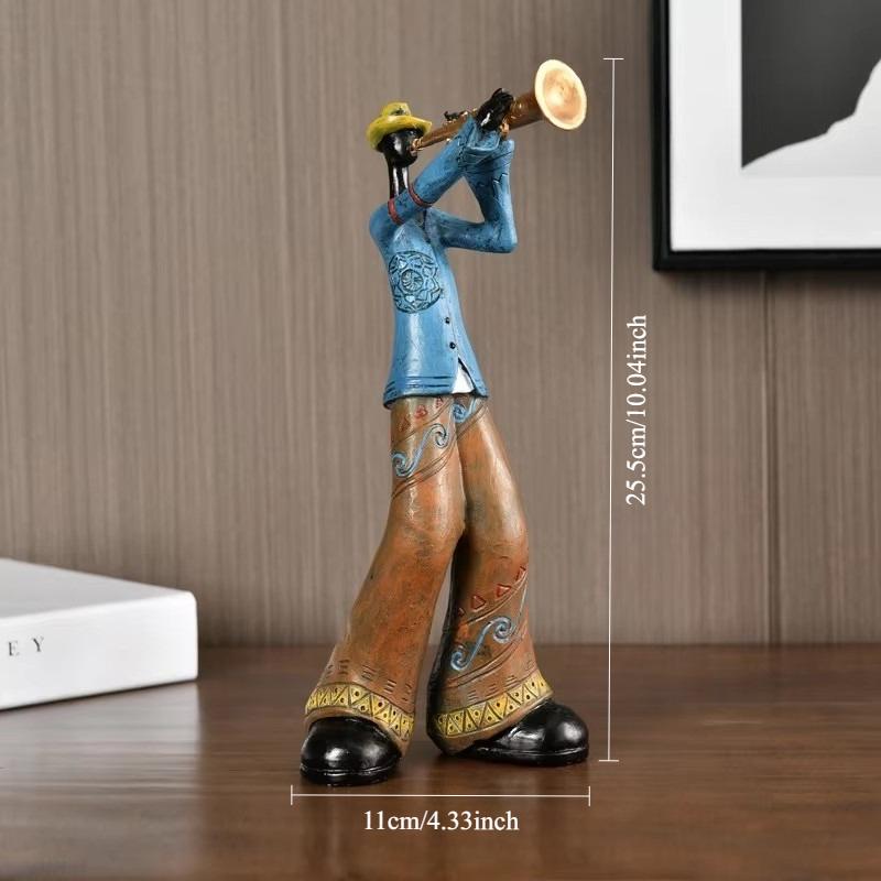 Creative American Band Decoration Musical Instrument Model Living Room Porch Study Nordic Arts And Crafts Statue Sculpture Home