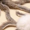 3pcs Plush Ball Cat Toy Teaser Stick for Changing Heads Pet Toys Wand Accessories