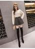 Women's Casual High-Waisted Wool-Blend Wide-Leg Shorts - Early Autumn/Winter 2026