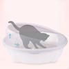 Tiefe Toilettenschale für Kätzchen, Katzentoilette für Kaninchen, kleine Hunde