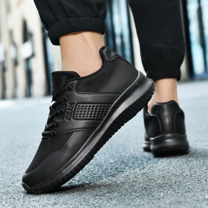 Scarpe da chef antiscivolo Quattro stagioni traspiranti Scarpe da lavoro da cucina per hotel Leggere da esterno da uomo Taglie forti Scarpe casual sportive da passeggio