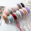 4cm Gold Edge Fishtail Yarn Ribbon for Floral Bouquets, Cake Decorations, Gift Bows, and DIY Projects.