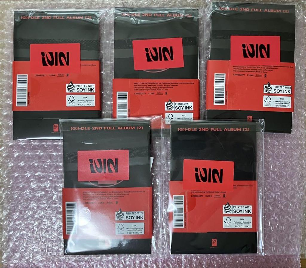 [USED] (G)I-DLE gidle full album 2 poca ver. 5 piece set