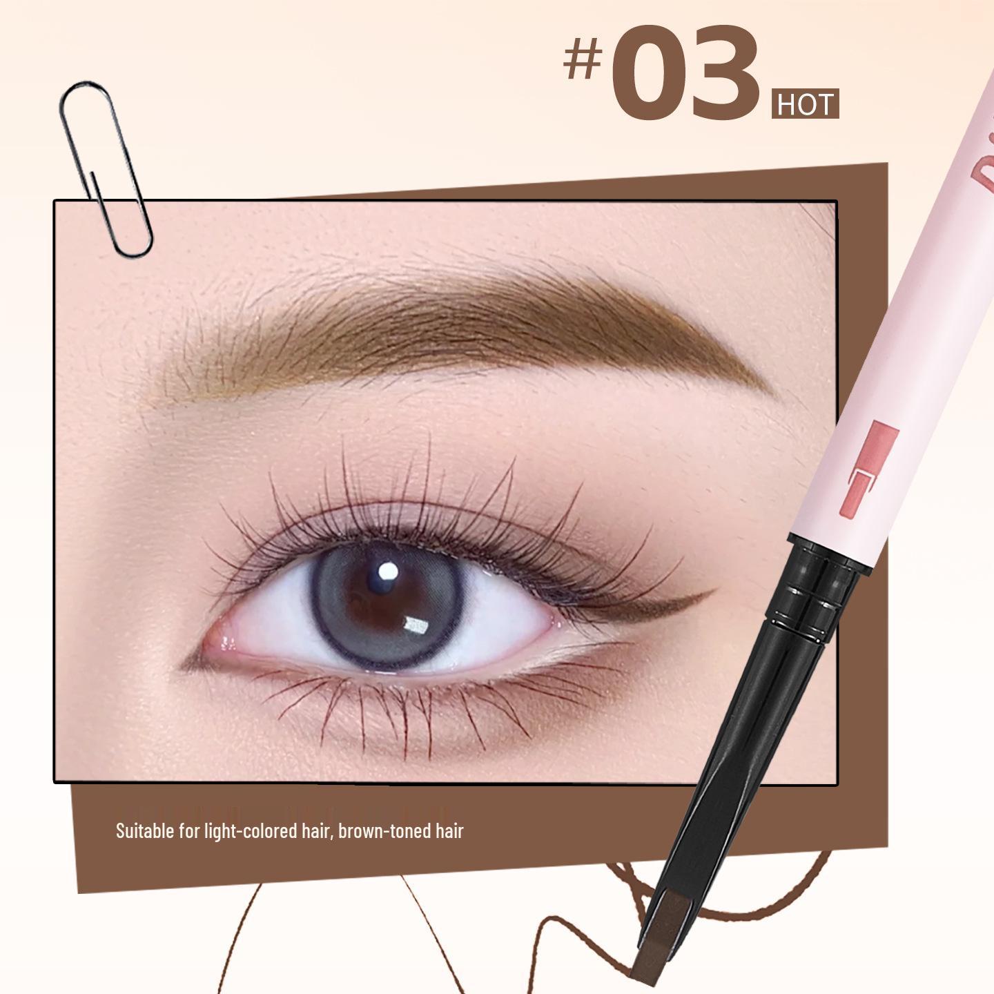 

DHDH Wild Brow Thin Blade Waterproof Eyebrow Pencil - Sweatproof, Smudge-Free, Non-Fading, Professional Makeup. 3g