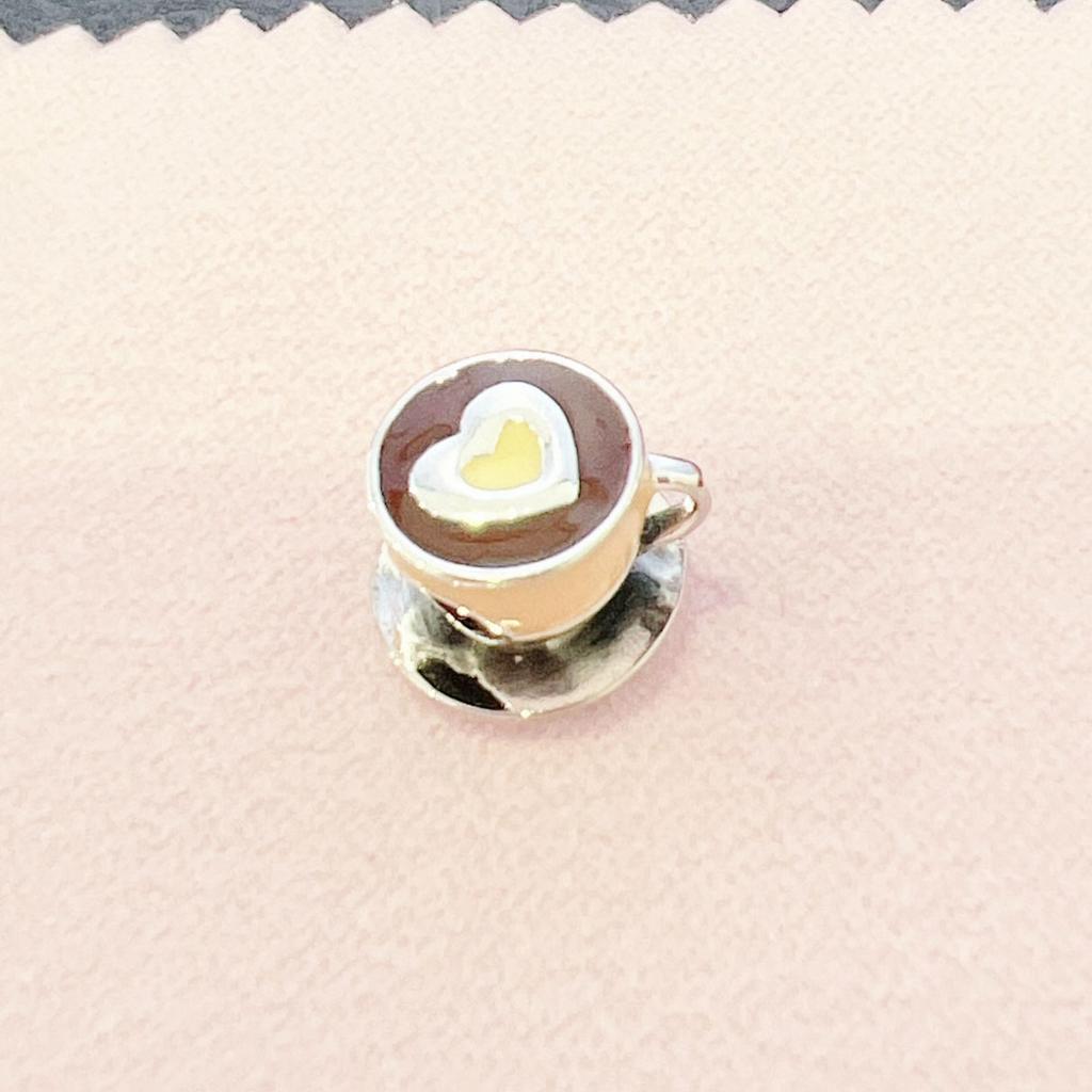 Neuer Kupfer Cocktailbecher Charm Rotweinglas Liebe Bier Kaffee Perle Amulett Passend für Original Armband Frauen DIY Getränkeanhänger Geschenk