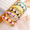 Bracelet Fashion Enamel Color Small Daisy Bracelet Simple Retro Small Fresh Do Not Fade Hot Selling Open Bracelet Accessories