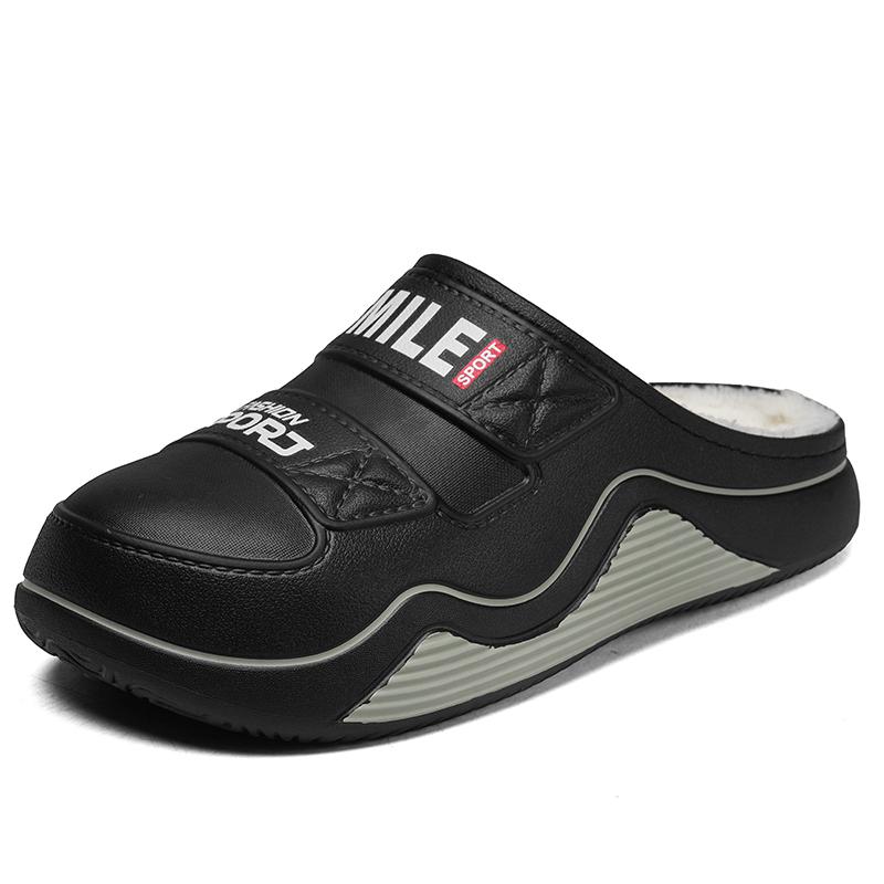 Varm vinter bomullssko dame varm pels hjemmetøfler EVA sklisikre plysj tøfler innendørs par tykk såle fottøy lysbilder